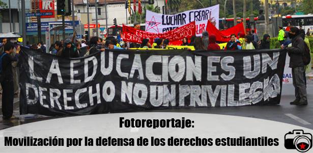 Fotoreportaje: Movilización por la defensa de los derechos estudiantiles