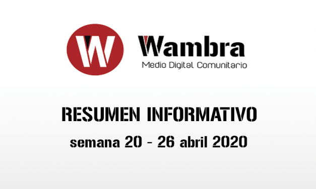 Corona Virus Ecuador – resumen semanal, 20, 26 de abril de 2020