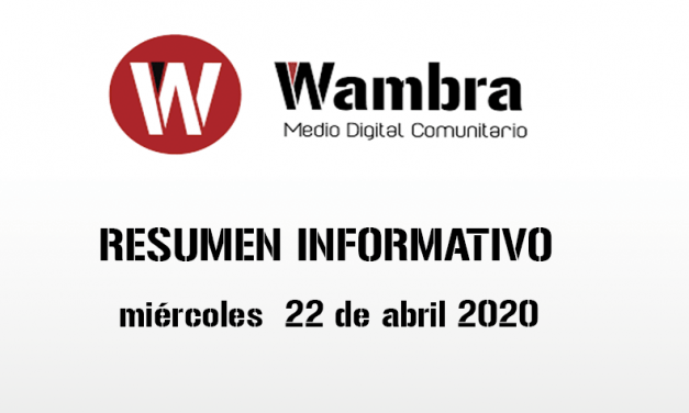 Corona Virus Ecuador – resumen miércoles, 22 de abril de 2020