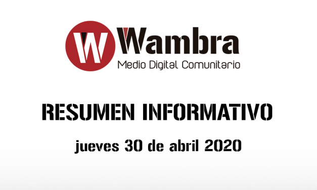 Corona Virus Ecuador – resumen jueves, 30 de abril de 2020