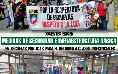 Docentes exigen medidas de seguridad e infraestructura básica en escuelas públicas para el retorno a clases presenciales