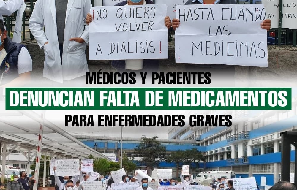 Medicos y pacientes denuncian falta de medicamentos para enfermedades graves