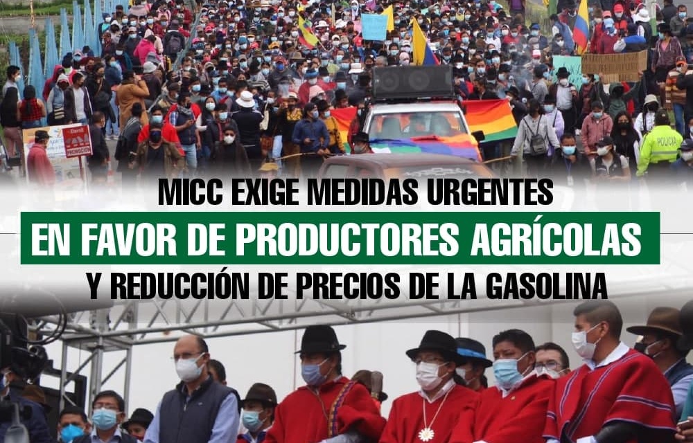 MICC exige medidas urgentes en favor de productores agrícolas y reducción de precios de la gasolina