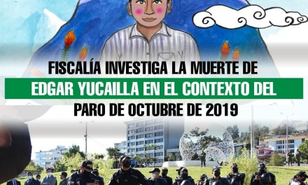 Fiscalía investiga la muerte de Edgar Yucailla en el contexto del Paro de octubre de 2019