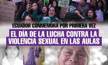 Ecuador conmemora por primera vez el Día de la Lucha contra la Violencia Sexual en las Aulas