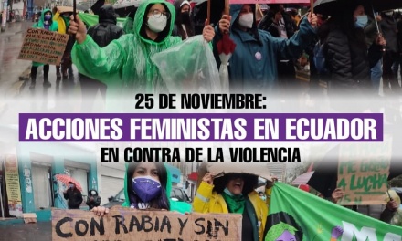25 de noviembre: Acciones feministas en Ecuador en contra de la violencia