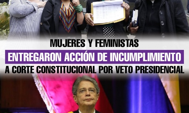 Mujeres y feministas entregaron acción de incumplimiento a Corte Constitucional por veto presidencial