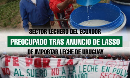 Sector lechero del Ecuador preocupado tras anuncio de Lasso de importar leche de Uruguay