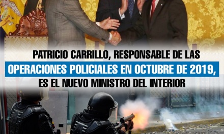 Patricio Carrillo, responsable de las operaciones policiales en Octubre de 2019, es el nuevo Ministro del Interior