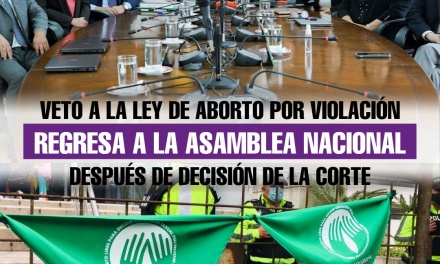 Veto a la Ley de Aborto por violación regresa a la Asamblea después de decisión de la Corte