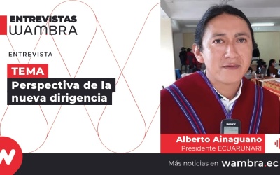 Alberto Ainaguano: «Marcaremos un trabajo tanto en la Ecuarunari, tanto en el Conaie, pero también en unidad»