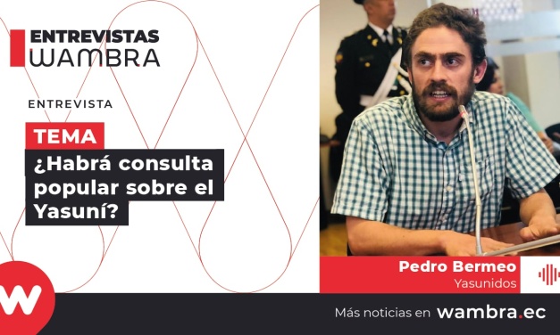 Pedro Bermeo: “El Gobierno de Lasso ha sido el principal promotor del etnocidio y genocidio que sucede en el Yasuní”