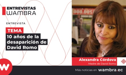 Alexandra Córdova: «El Estado no ha buscado a David Romo»