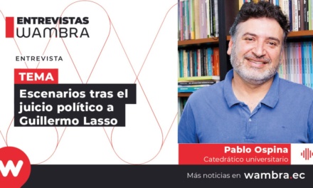Pablo Ospina: “Esta decisión no va a mejorar las condiciones de gobernabilidad durante estos seis meses”.