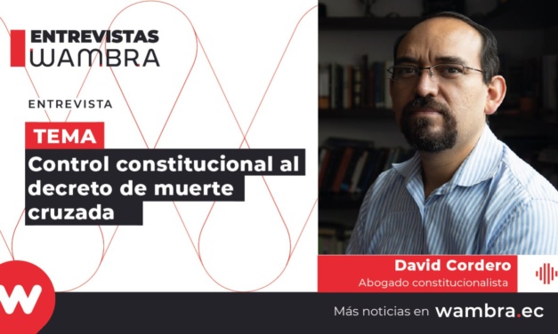 David Cordero: “No es una crisis política, no es una grave conmoción interna”